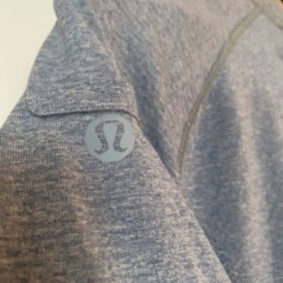 Lululemon Soft Jersey Short-Sleeve Shirt-Size S Blue/Grey - Picture 3 of 3